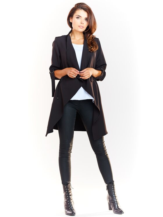 Awama Awama Marynarka A335 Czarny Basic Fit
