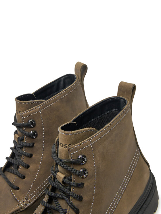 BOSS Boss Schnürstiefeletten Nebular 50529219 Grün