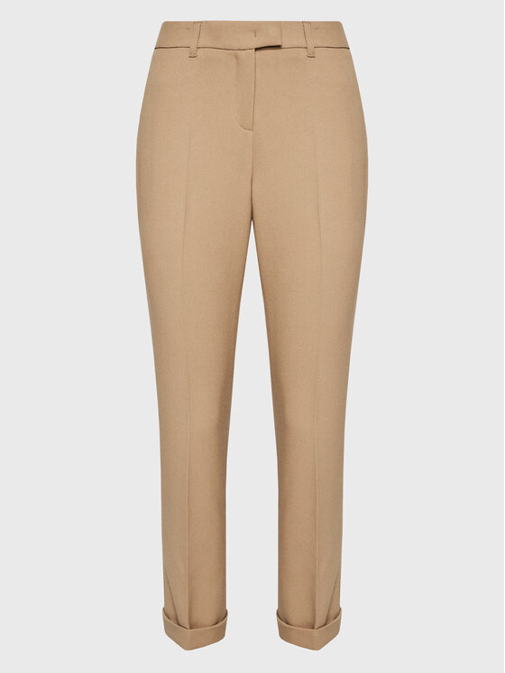 TATUUM Tatuum Kalhoty z materiálu Maxo T2220.140 Béžová Slim Fit