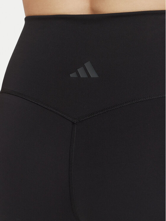 adidas adidas Legingi 3-Stripes Studio All Me KS8126 Melns Slim Fit