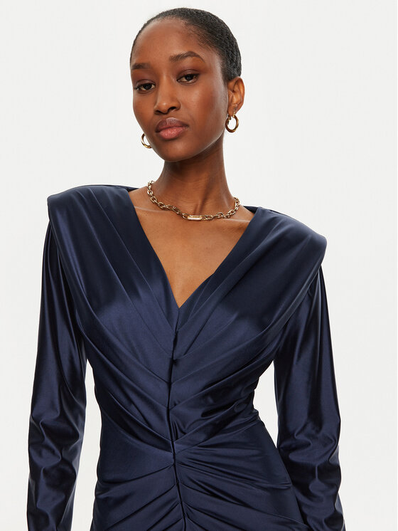 ACCESS FASHION ACCESS FASHION Kokteilinė suknelė 44-3039-222 Tamsiai mėlyna Slim Fit