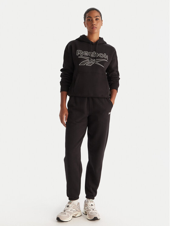 Reebok Reebok Світшот Cali RK25174CCW Чорний Regular Fit