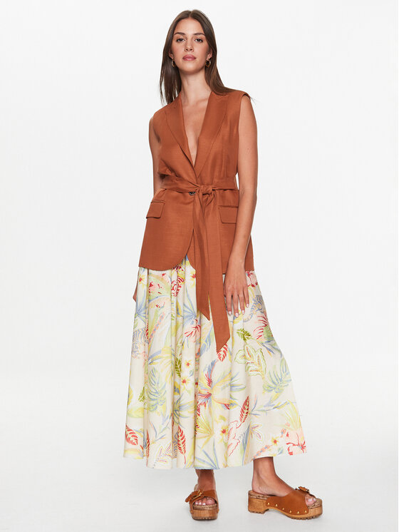 TWINSET TWINSET Spódnica midi 231TT2495 Kolorowy Regular Fit