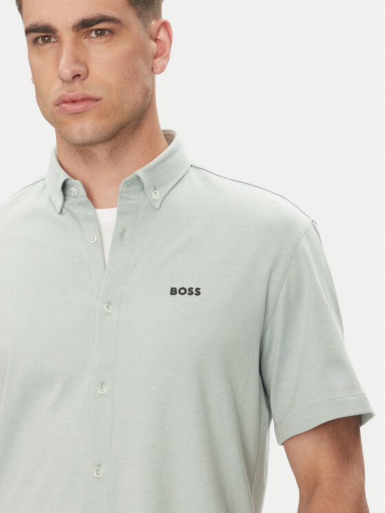 BOSS BOSS Cămașă B_MOTION_S 50533149 Verde Regular Fit