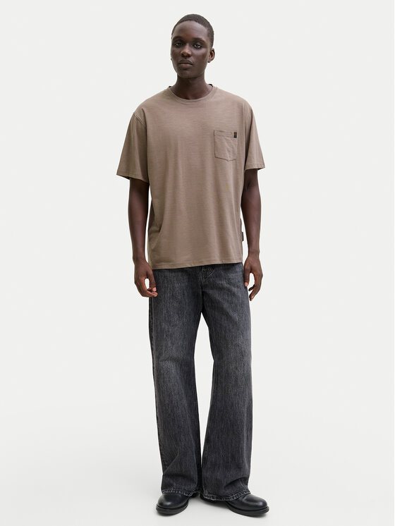 Jack & Jones Jack & Jones Marškinėliai Dover 12288897 Smėlio Relaxed Fit