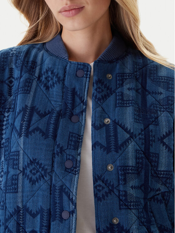 Mustang Mustang Bomberjacke Bouse 1016739 Blau Regular Fit