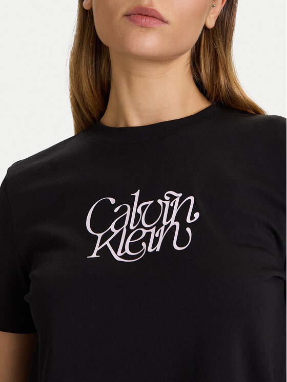 Calvin Klein Jeans Calvin Klein Jeans Marškinėliai LV047D210G Juoda Slim Fit