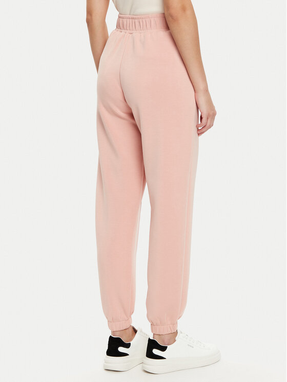 Guess Guess Spodnie dresowe V5RB11 KCAY2 Różowy Regular Fit
