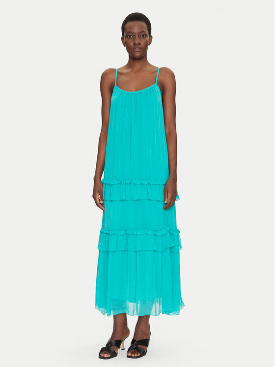 Dixie Dixie Ljetna haljina A207W018A Tirkizna Regular Fit