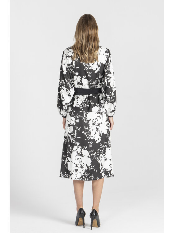 Deni Cler Milano Deni Cler Milano Sukienka codzienna W-DC-3477-E5-A6-96-1 Biały Loose Fit