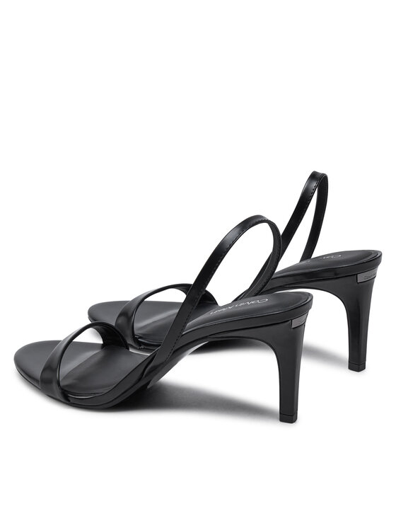 Calvin Klein Calvin Klein Basutės Heel D'Orsay Sandal 70 - Brush L HW0HW02265 Juoda