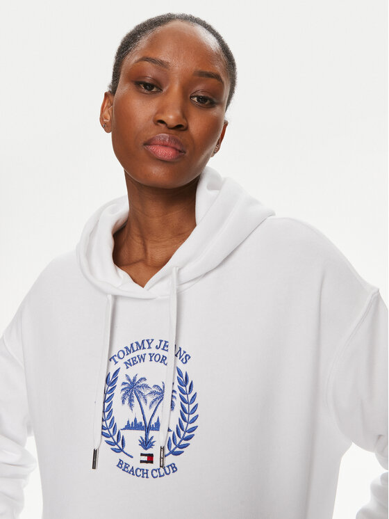 Tommy Jeans Tommy Jeans Μπλούζα DW0DW17792 Λευκό Boxy Fit