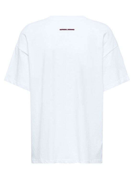 ONLY ONLY Póló Vivvi 15346761 Fehér Regular Fit