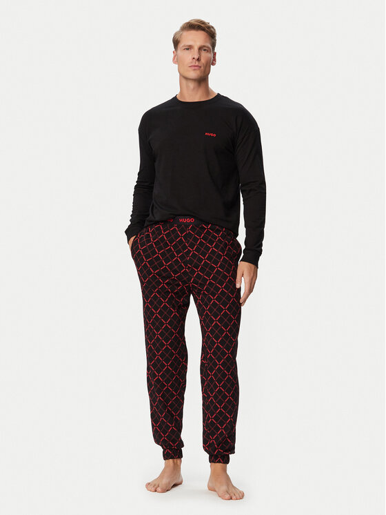HUGO HUGO Pidžama Elion 50570947 Crna Relaxed Fit
