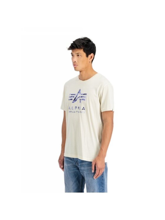 Alpha Industries Alpha Industries Tričko AI.146506-300 Biela Regular Fit