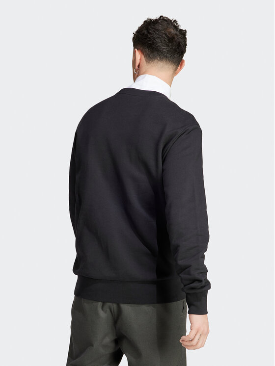 adidas adidas Felpa Essentials French Terry Embroidered Small Logo Sweatshirt IC9329 Nero Regular Fit