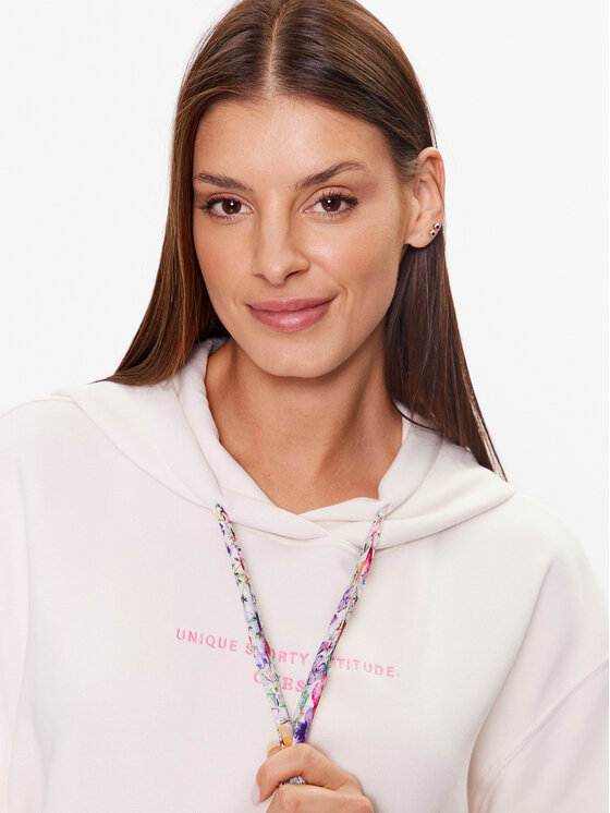 Guess Guess Felpa V3YQ03 KBVB2 Écru Regular Fit