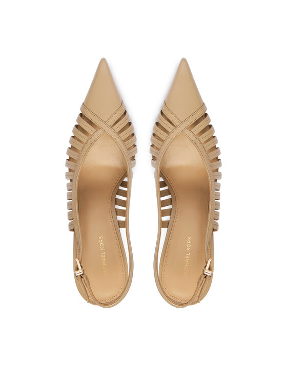 MICHAEL Michael Kors MICHAEL Michael Kors Pantofi cu toc subțire Adriana 40T6ADHP1L Bej