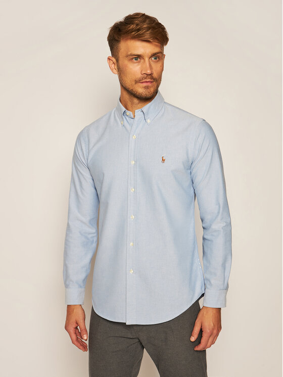 Polo Ralph Lauren Polo Ralph Lauren Сорочка Cupdppcs 710792041002 Блакитний Custom Fit
