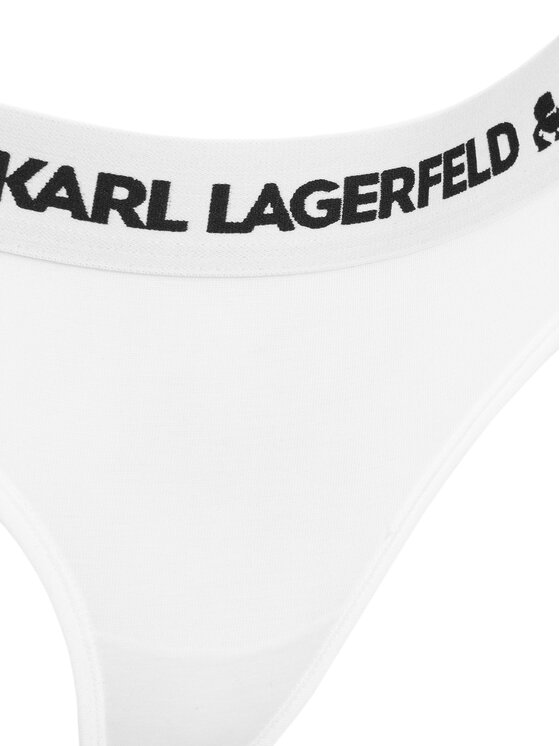 KARL LAGERFELD KARL LAGERFELD Stringové nohavičky A1W47008 Biela
