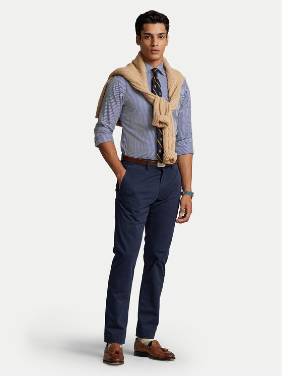 Polo Ralph Lauren Polo Ralph Lauren Chino hlače 710778778002 Mornarsko modra Slim Fit
