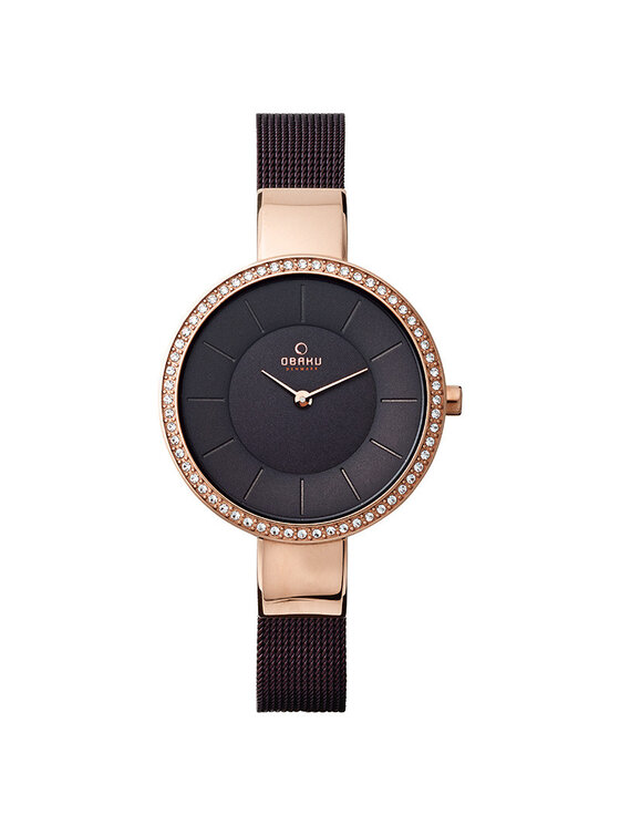 Obaku Obaku Zegarek V179LEVNMN Czarny