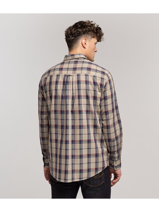 Lee Cooper Lee Cooper Koszula NEW TENBY Beżowy Comfort Fit
