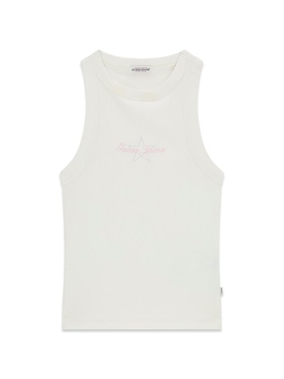 Guess Jeans Guess Jeans Top 180345 Beżowy Classic Fit