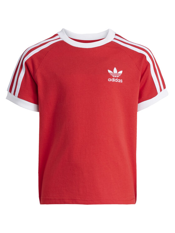 adidas adidas T-Shirt adicolor Trefoil JY3748 Červená Loose Fit