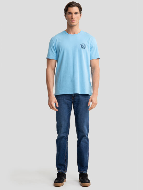 BIG STAR BIG STAR T-Shirt REAGER Niebieski Oversize