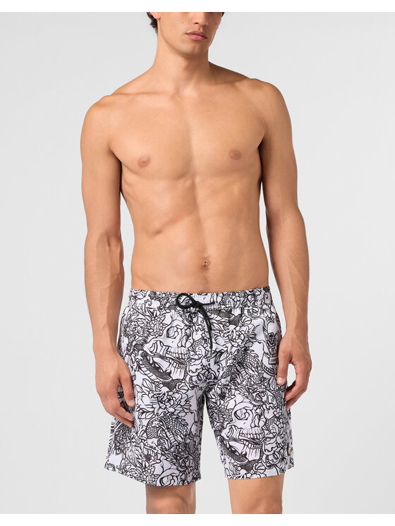 PHILIPP PLEIN PHILIPP PLEIN Kąpielówki 30467 Biały