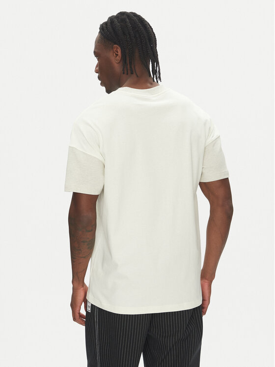 adidas adidas Marškinėliai ALL SZN Colorblock JJ3679 Balta Loose Fit