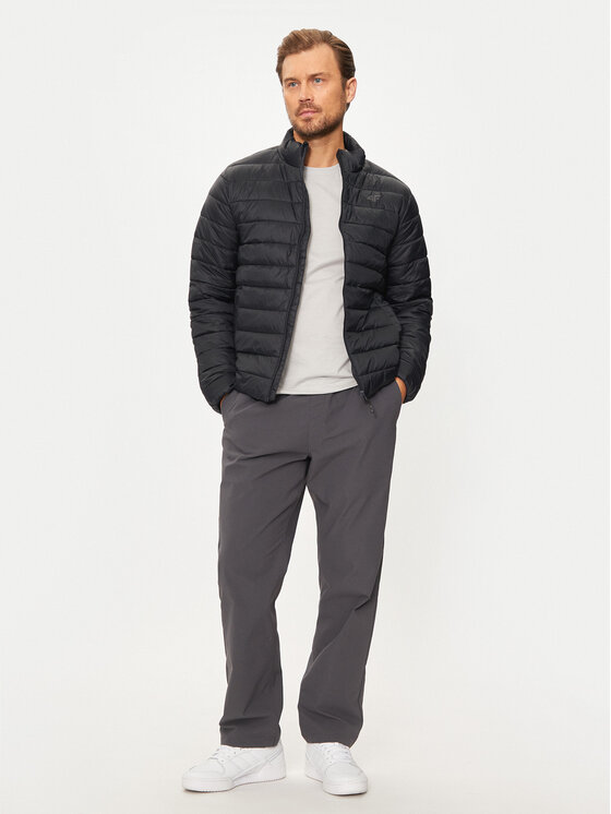 4F 4F Зимно яке 4FWAW24TDJAM483 Черен Regular Fit