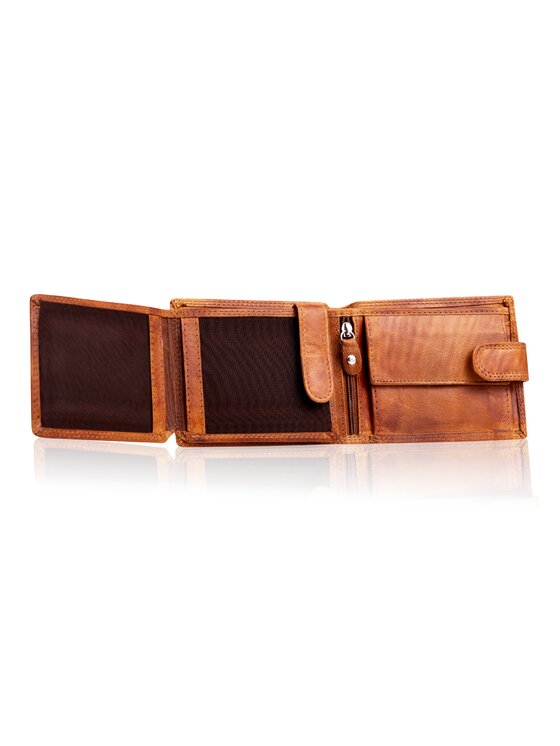 Mustang Mustang Portfel DENIMO WALLET Brązowy