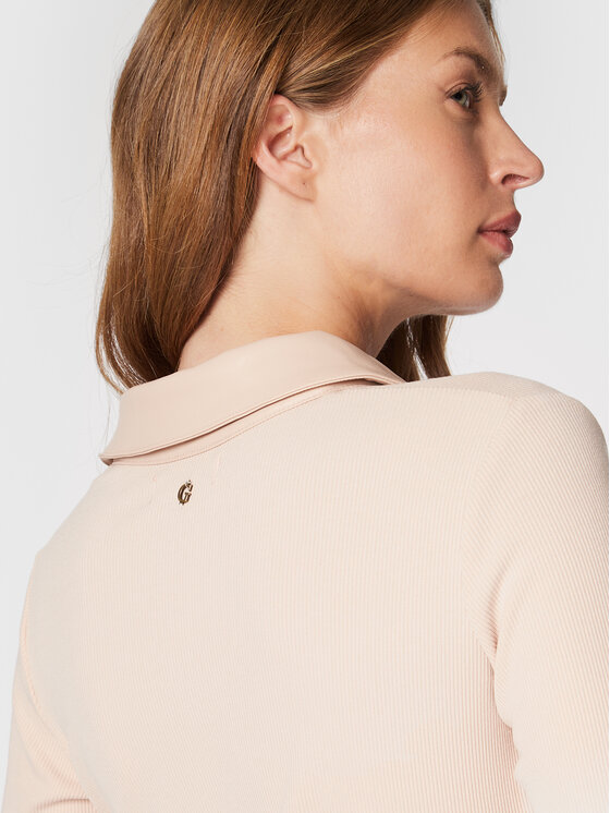 Guess Guess Повсякденна сукня Yasmine W2BK76 K8RT2 Бежевий Slim Fit