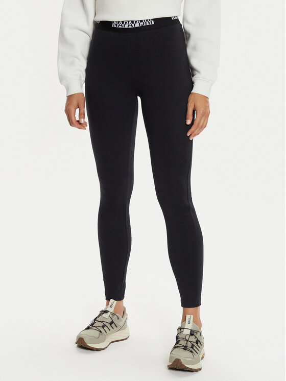 Napapijri Leggings M-Box Logo NP0A4HZ7 Crna Slim Fit