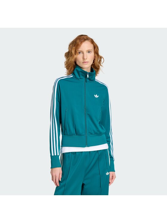 adidas Bluză Firebird Classic KQ6530 Verde Regular Fit