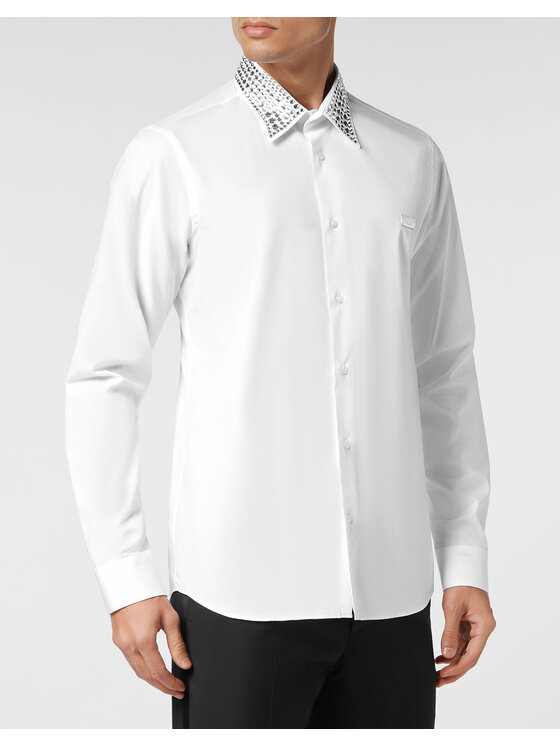 PHILIPP PLEIN PHILIPP PLEIN Camicia 9265 Bianco Fitted Fit