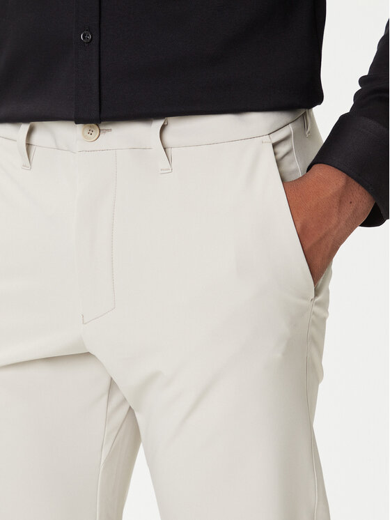 BOSS BOSS Hlače iz tkanine T_Commuter 50534303 Bež Slim Fit