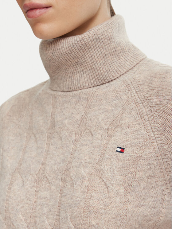 Tommy Hilfiger Tommy Hilfiger Rolák WW0WW46791 Béžová Regular Fit
