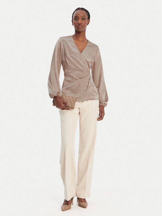 Guess Guess Блуза W6RH47 W2612 Бежов Regular Fit