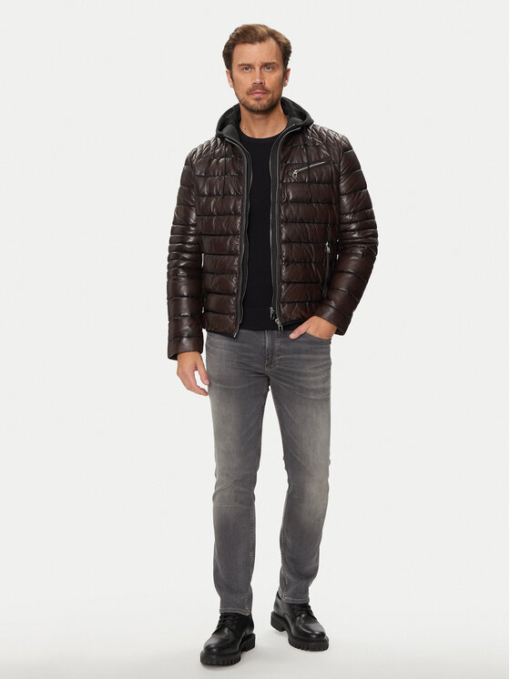 Milestone Milestone Prijelazna jakna 431068 60510 Smeđa Regular Fit