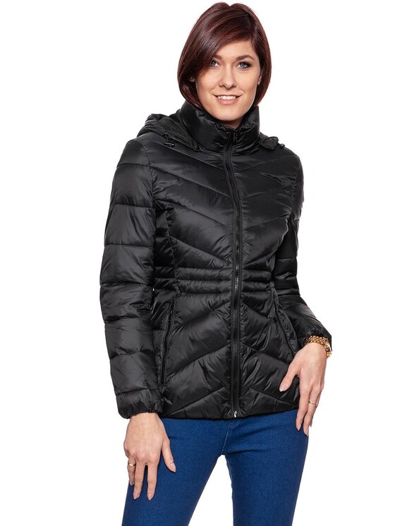 Wrangler Wrangler Giacca da donna SHORT PUFFER Nero Slim Fit