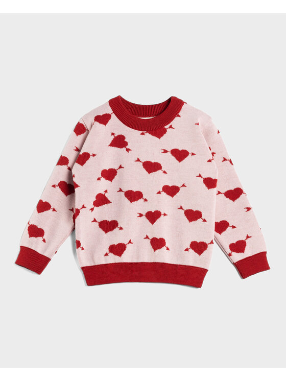 Kid story Kid story Sweter SW_SH1 Różowy Oversize