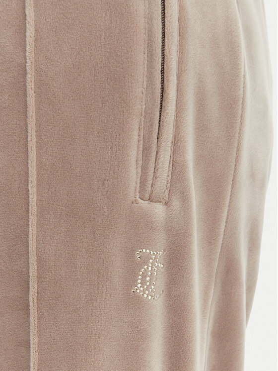 Juicy Couture Juicy Couture Melegítő alsó Tina JCWBJ126327 Bézs Straight Leg