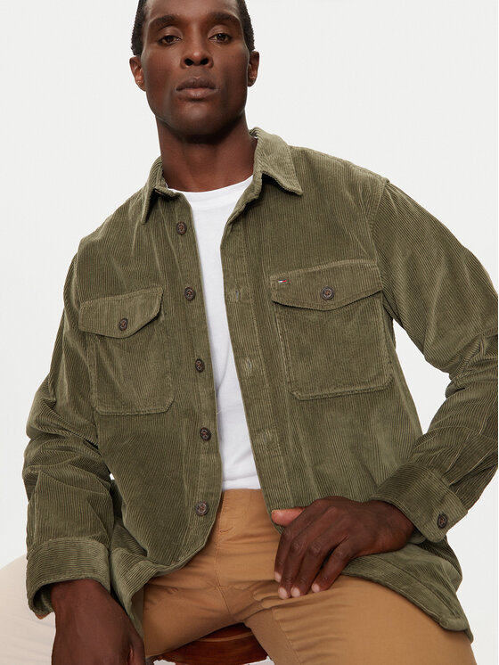 Tommy Hilfiger Tommy Hilfiger Πουκάμισο MW0MW36855 Χακί Regular Fit