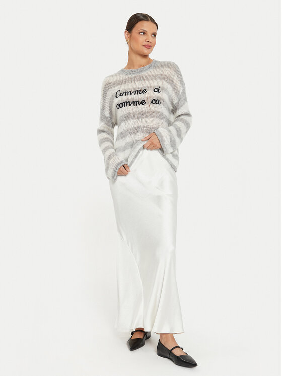 Kontatto Kontatto Sweter 3M0195 AI253M23.V068 Biały Relaxed Fit