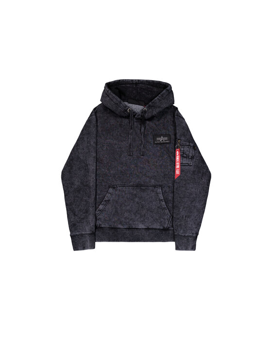 Alpha Industries Alpha Industries Mikina Backprint Vintage Hoodie Černá Regular Fit