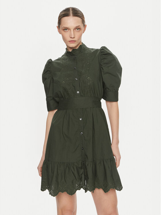 Gap Gap Košilové šaty 792564 Zelená Regular Fit