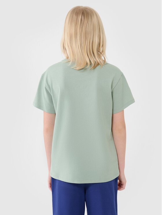 4F 4F T-Shirt 4FJWSS25TTSHM2324-41S Zielony Oversize